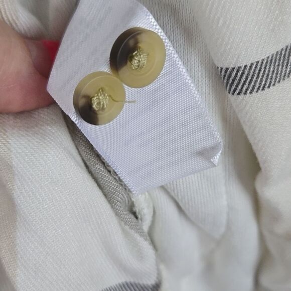 Jachs Girlfriend NWT Women's 2X Super Soft Pocket Flannel Shirt White Shacket - Picture 12 of 14